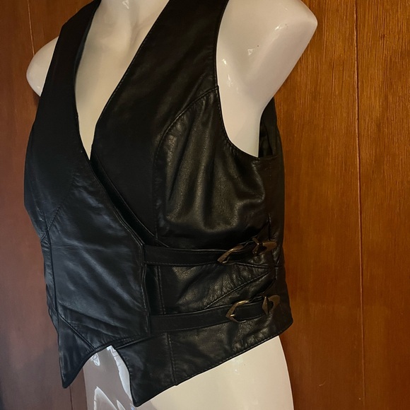 Ladies Leather Vest The Leather Ranch size Small - Picture 4 of 9